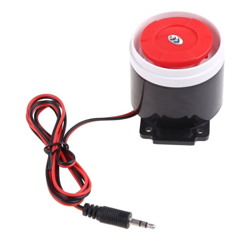 OFBK Practică 12V cu fir sunet plug-in Sirenă 120dB Sound Buzzer Sirenă pentru birou acasă
