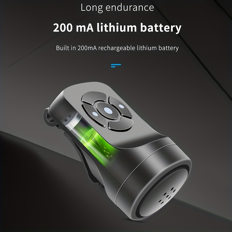 Claxon electric reîncărcabil pentru bicicletă pentru motocicletă, 4 moduri, claxon de alarmă pentru ciclism de munte, accesorii pentru biciclete