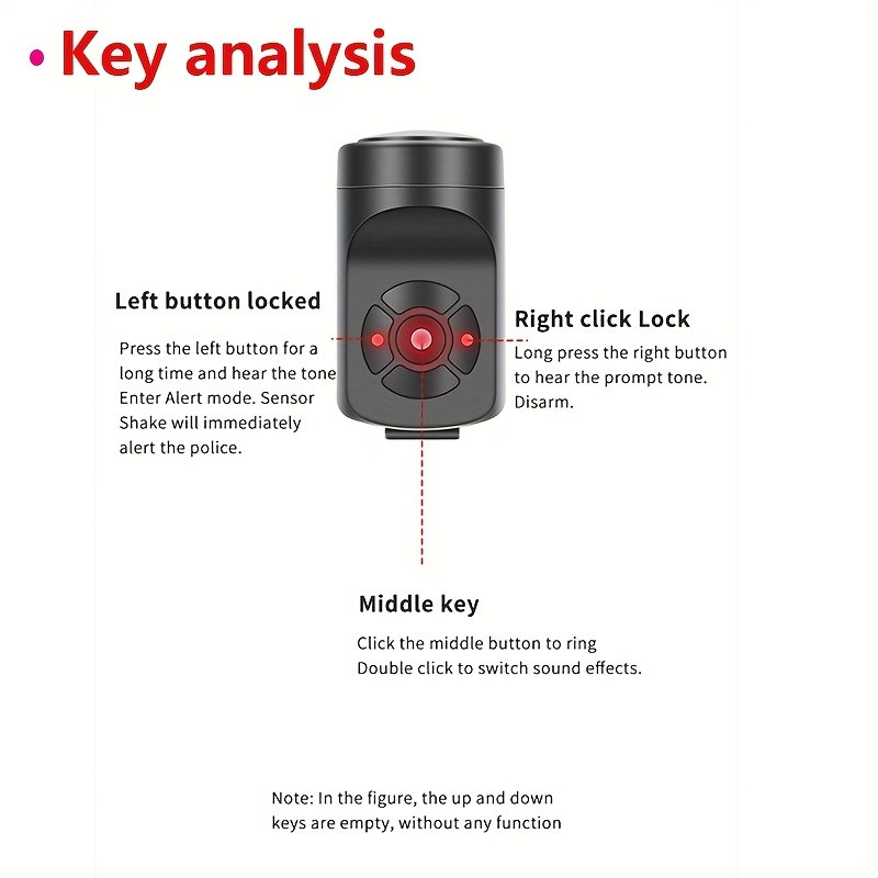 Claxon electric reîncărcabil pentru bicicletă pentru motocicletă, 4 moduri, claxon de alarmă pentru ciclism de munte, accesorii pentru biciclete