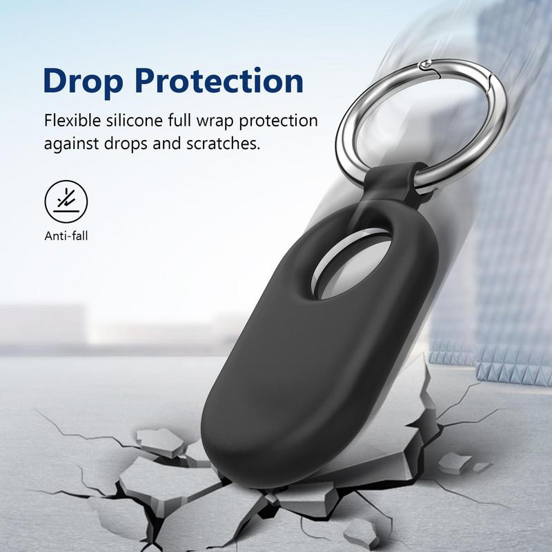 SmartTag2 pārnēsājams silikona meklētāja futrālis pret pazaudēšanu, putekļu necaurlaidīgs vāks, mīksts tekstūras meklētāja futrālis čemodānam un mugursomai