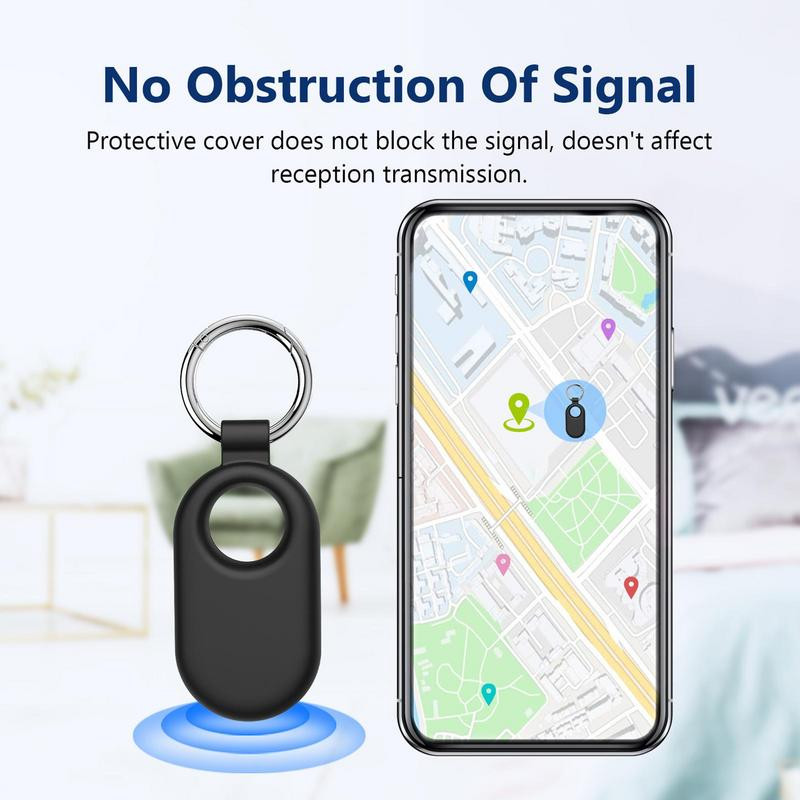 SmartTag2 pārnēsājams silikona meklētāja futrālis pret pazaudēšanu, putekļu necaurlaidīgs vāks, mīksts tekstūras meklētāja futrālis čemodānam un mugursomai