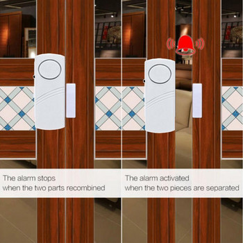 Врата Прозорец Аларма против крадец с по-дълъг обхват Подобрено устройство за сигурност Спокойствие Безжична система за домашна сигурност Интелигентна домашна безопасност