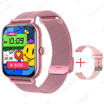 Okosóra férfiaknak női ajándék teljes érintőképernyős sportórák fitneszórák Bluetooth hívások digitális okosóra karórák