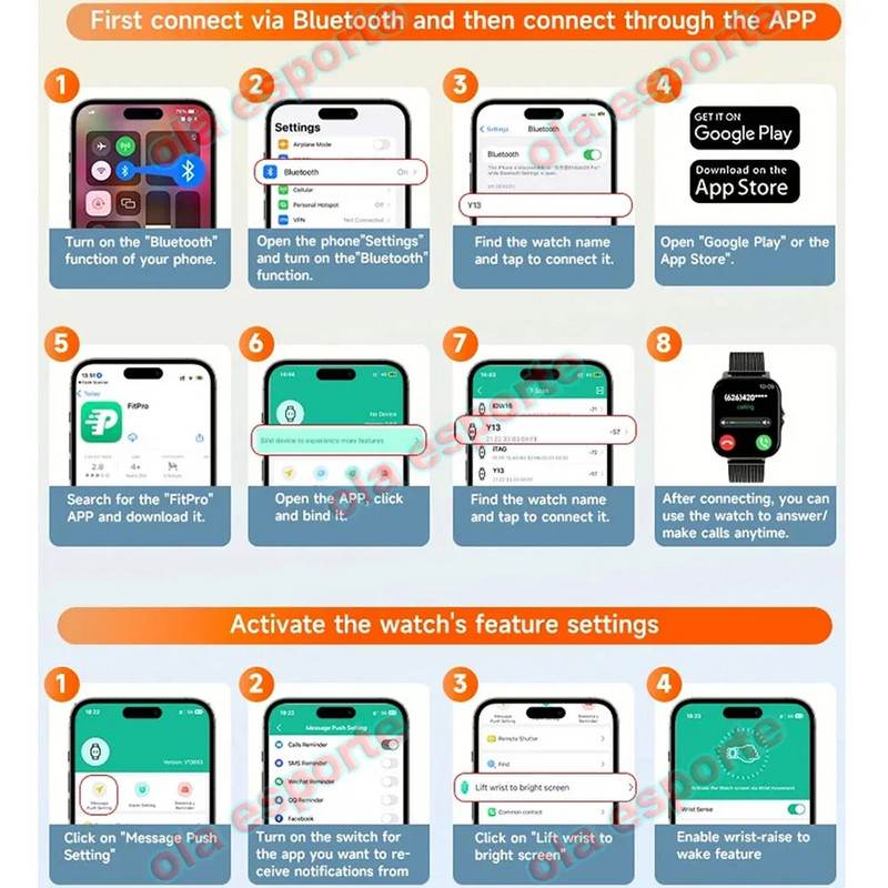 Okosóra férfiaknak női ajándék teljes érintőképernyős sportórák fitneszórák Bluetooth hívások digitális okosóra karórák