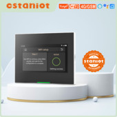 Staniot 433MHz WiFi 2G/4G mājas apzagšanas signalizācijas panelis Tuya Wireless Smart Anti-pirkstu nospiedumu drošības sistēma OTA tiešsaistes jauninājums