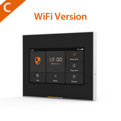 Staniot 433MHz WiFi 2G/4G mājas apzagšanas signalizācijas panelis Tuya Wireless Smart Anti-pirkstu nospiedumu drošības sistēma OTA tiešsaistes jauninājums