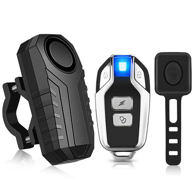 Hollarm bezvadu velosipēda signalizācijas tālvadības pults ūdensnecaurlaidīgs elektriskais motocikls motorollera velosipēda drošības aizsardzība pretaizdzīšanas signalizācija