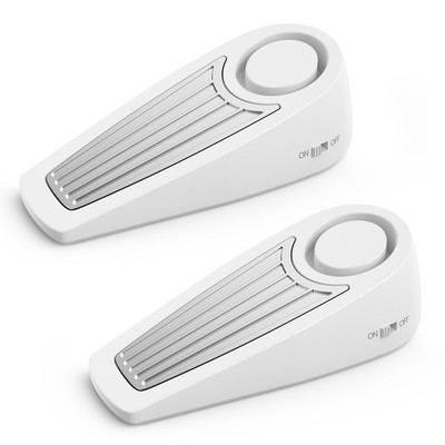 Camaroca Mini Alarmă 130dB Opritor de ușă în formă de pană Alarma de securitate Bloc de alarmă pentru oprirea ușii de podea pentru protecția securității casei