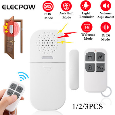 Elecpow 130DB traadita ukseakna sissepääsu turvalisus Vargusanduri alarm PIR Magnetic Smart Home Garaažisüsteem Kaugjuhtimispult LED