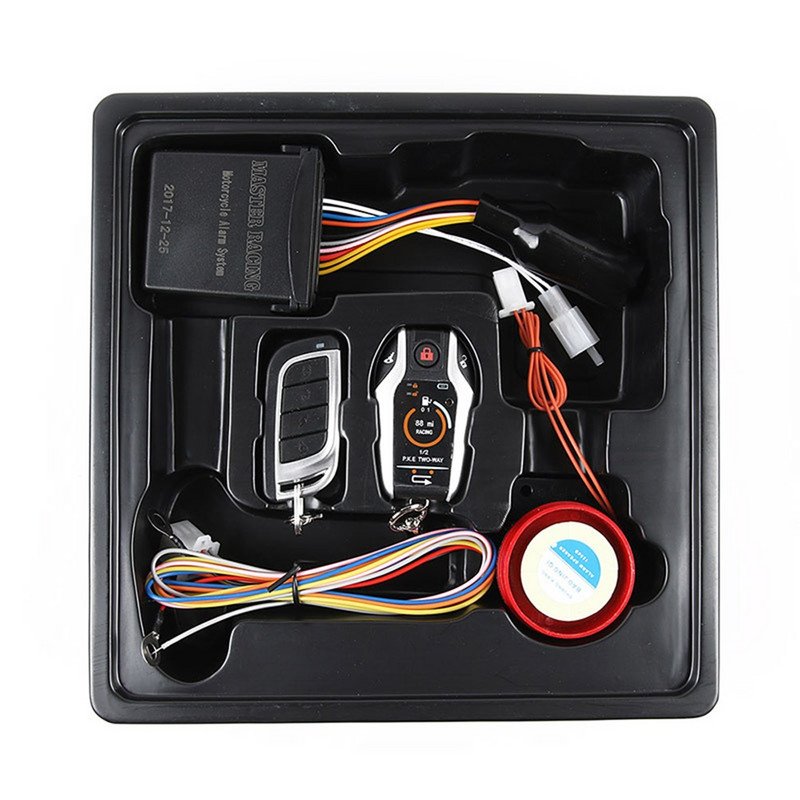 Dviejų krypčių motociklo signalizacijos įtaisas, apsaugantis nuo vagystės, motorolerio įsilaužimo vibracijos signalizacijos nuotolinis variklio paleidimas, skirtas „Honda“ / „Suzuki“