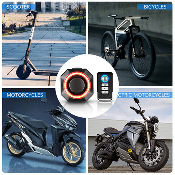 Безжична велосипедна аларма за крадец Задна светлина Дистанционно управление USB зареждане Мотоциклети Скутер Велосипед Защита Защита Вибрационни аларми