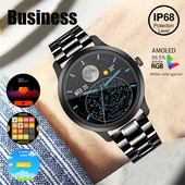 AMOLED Smart Watch Ανδρικό 1,32” 360*360 Παιχνίδι Βραχιόλι παρακολούθησης υγείας Heart Rate Ip68 Waterproof Exercise Business Watch Baron