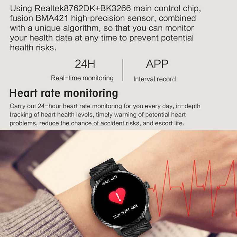 AMOLED Smart Watch Ανδρικό 1,32” 360*360 Παιχνίδι Βραχιόλι παρακολούθησης υγείας Heart Rate Ip68 Waterproof Exercise Business Watch Baron