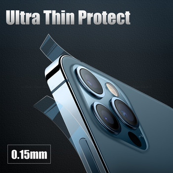 Стикер от въглеродни влакна Прозрачно матово странично фолио за телефон за iPhone 15 14 Plus 13 12 Pro Max mini Frame Защитна граница Хидрогелно фолио