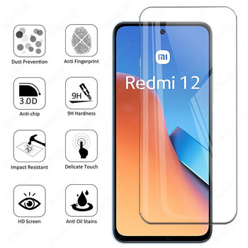 Закалено стъкло за Xiaomi Redmi 12 12R 12C 12 5G 13C Пълно покритие Защитен стъклен протектор за екрана за Xiaomi Redmi 12 Glass