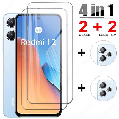 Karastatud klaas Xiaomi Redmi 12 12R 12C 12 5G 13C Täiskattega kaitseklaasist ekraanikaitse Xiaomi Redmi 12 Glassi jaoks
