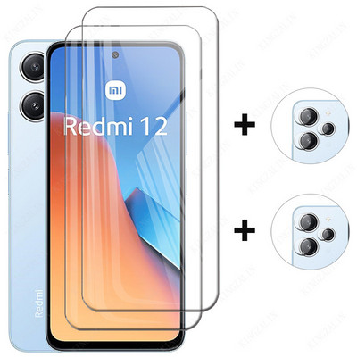 Tempered Glass for Xiaomi Redmi 12 12R 12C 12 5G 13C Full Coverage Protective Glass Screen Protection for Xiaomi Redmi 12 Glass