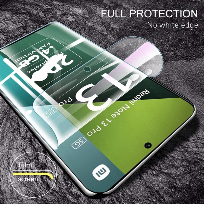 8 In 1 999D Soft Hydrogel Protection Screen Protection for Xiaomi Redmi Note 13 Pro 5G 4G Camera Protective Glass Redmy Note13 Pro+ 5G