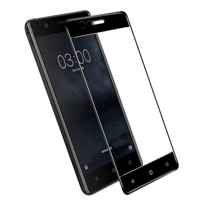 Nokia 3 jaoks karastatud klaasist 9H 3D täiskaanega plahvatuskindel ekraanikaitsekile Nokia 3 jaoks