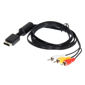1,8 м аудио-видео HDTV компонентен AV кабел към RCA за PS2 / PS3 / PS3 Slim HD Multi Out Composite RCA кабел за Sony Playstation 3