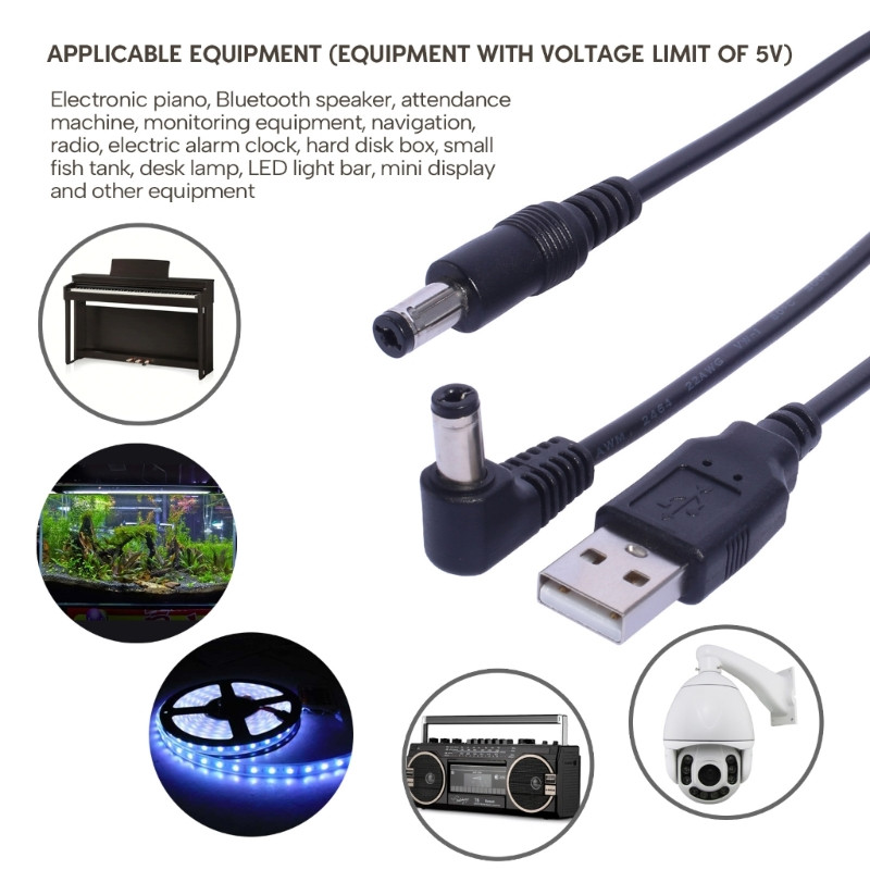 Svestrani USB na DC5,5 x 2,1 mm žica za razne uređaje Žica za napajanje U4LD