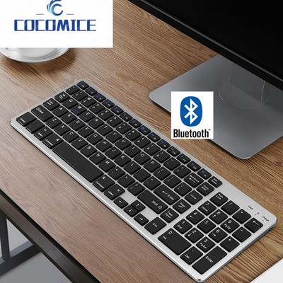 Bluetoothi klaviatuur Laetav kaasaskantav BT juhtmeta klaviatuur numbriklahvistikuga täissuuruses sülearvuti lauaarvuti tahvelarvuti jaoks