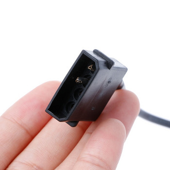 30cm PC вътрешен 5V 2-пинов IDE Molex към USB 2.0 тип A женски захранващ адаптерен кабел