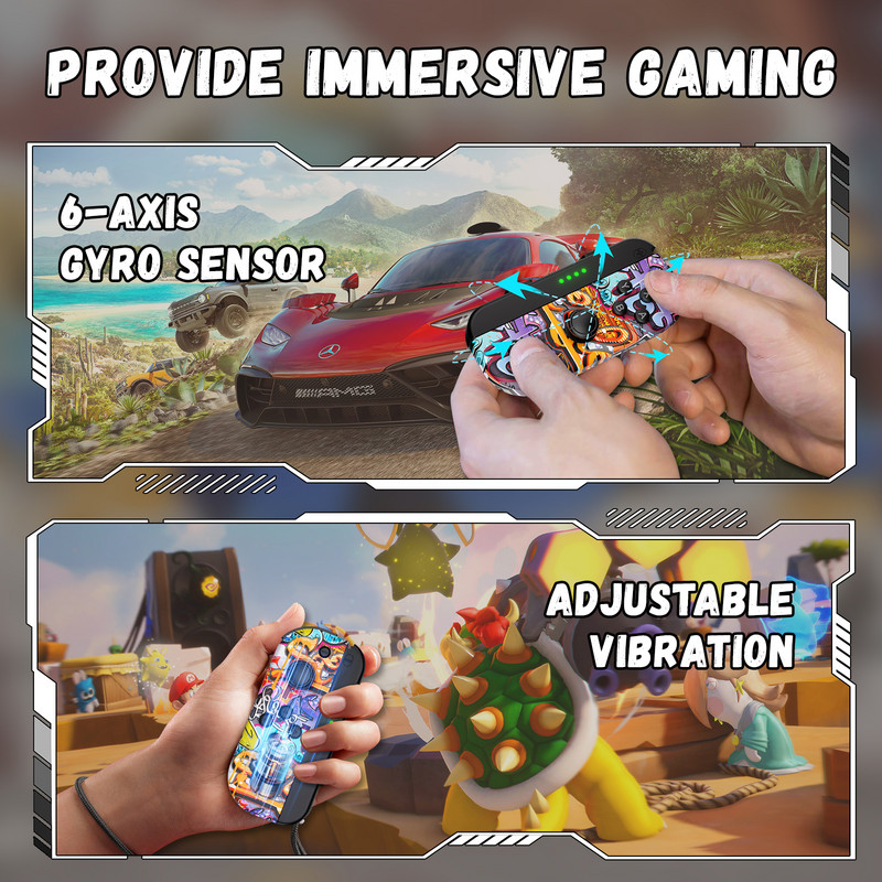 Nintendo Switch/iOS/Android/PC bezvadu videospēļu kontrollerim Trubo vadības konsoles kursorsvira Bluetooth elektronikai