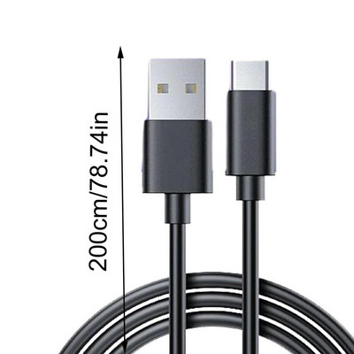 Kontrollera kabelis 1m 2m 3m USB tipa C datu uzlādes kabelis Strāvas vads Playtation Xboseries S/X Gamepad piederumiem