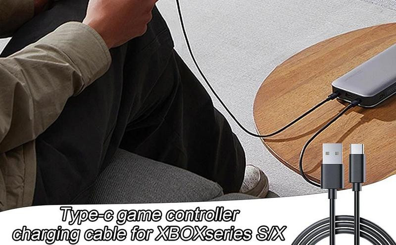 Kontrollera kabelis 1m 2m 3m USB tipa C datu uzlādes kabelis Strāvas vads Playtation Xboseries S/X Gamepad piederumiem