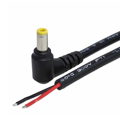 Cablu mascul 5525 DC Power Pigtail (actualizat 18AWG) cu conector 5,5 mm x 2,5 mm Mufă mufă DC5525 Cablu Pigtails