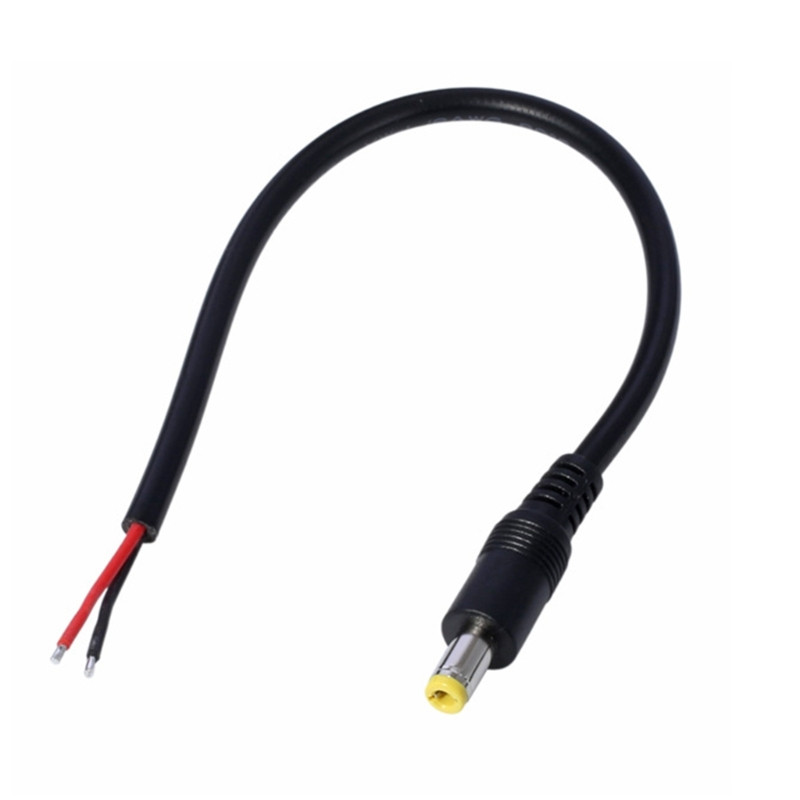 Cablu mascul 5525 DC Power Pigtail (actualizat 18AWG) cu conector 5,5 mm x 2,5 mm Mufă mufă DC5525 Cablu Pigtails
