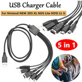 Καλώδιο φόρτισης USB 1,2 m 5 σε 1 Εφαρμογή για Nintend NEW 3DS XL NDS Lite NDSI LL U USB Καλώδιο φόρτισης Υποστήριξη καλωδίου για Windows 98SE/ME