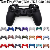 JDM 050 055 JDS-050 JDS-055 priekšējā un aizmugurējā korpusa korpusa vāciņa nomaiņa Dualshock 4 PS4 Pro plānajam kontrolierim