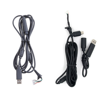 Висококачествен USB 4-пинов кабел Кабел за кабел + отделящ се адаптер Замяна за аксесоари за контролер Xbox360