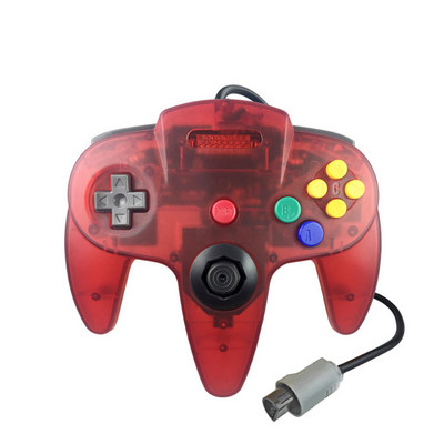 Kontrolieris priekš Nintendo64 Retro konsoles Vadu kursorsvira Nintendo 64 Mem konsoles spēļu pults N64 PC Control Gaming Joypad