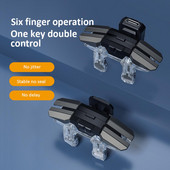 Za Pubg Upravljač igrama Pucanje sa 6 prstiju Pucanje na metu Gumb za paljbu Džojstici Za telefon Android Okidači igara Ručka kontrolera