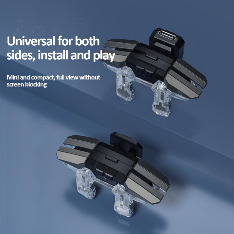 Za Pubg Upravljač igrama Pucanje sa 6 prstiju Pucanje na metu Gumb za paljbu Džojstici Za telefon Android Okidači igara Ručka kontrolera