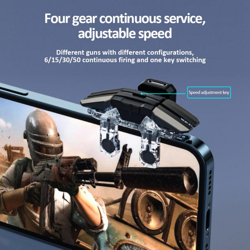 Za Pubg Upravljač igrama Pucanje sa 6 prstiju Pucanje na metu Gumb za paljbu Džojstici Za telefon Android Okidači igara Ručka kontrolera