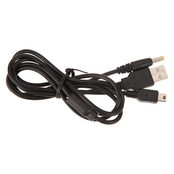 Нов 2 в 1 USB кабел за данни + кабел за зарядно устройство за PSP 2000 3000 Gaming Accssories