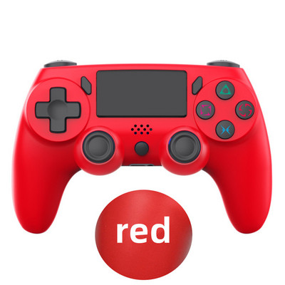 Bezvadu kontroliera spēļu pults 6 asu dubultā vibrācija ar LED gaismas joslu Kursorsviras vadības pults PS konsolei / personālajam datoram/iPad/Andriod/iPhone