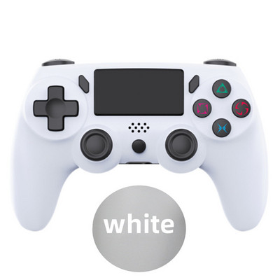 Bezvadu kontroliera spēļu pults 6 asu dubultā vibrācija ar LED gaismas joslu Kursorsviras vadības pults PS konsolei / personālajam datoram/iPad/Andriod/iPhone