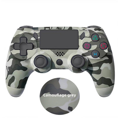 Bezvadu kontroliera spēļu pults 6 asu dubultā vibrācija ar LED gaismas joslu Kursorsviras vadības pults PS konsolei / personālajam datoram/iPad/Andriod/iPhone