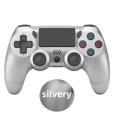 Bezvadu kontroliera spēļu pults 6 asu dubultā vibrācija ar LED gaismas joslu Kursorsviras vadības pults PS konsolei / personālajam datoram/iPad/Andriod/iPhone