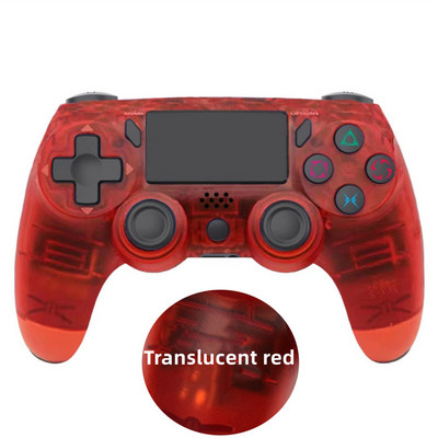 Bezvadu kontroliera spēļu pults 6 asu dubultā vibrācija ar LED gaismas joslu Kursorsviras vadības pults PS konsolei / personālajam datoram/iPad/Andriod/iPhone