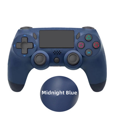 Bezvadu kontroliera spēļu pults 6 asu dubultā vibrācija ar LED gaismas joslu Kursorsviras vadības pults PS konsolei / personālajam datoram/iPad/Andriod/iPhone