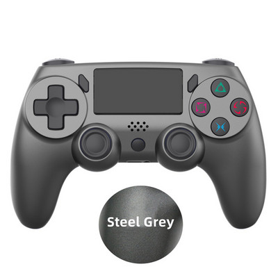 Bezvadu kontroliera spēļu pults 6 asu dubultā vibrācija ar LED gaismas joslu Kursorsviras vadības pults PS konsolei / personālajam datoram/iPad/Andriod/iPhone