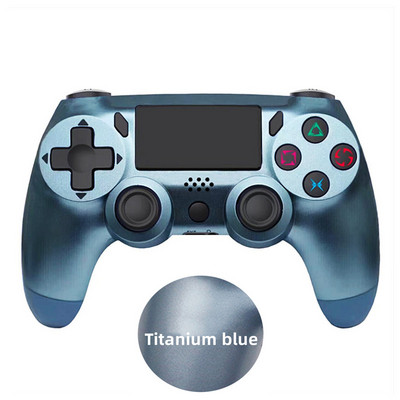 Bezvadu kontroliera spēļu pults 6 asu dubultā vibrācija ar LED gaismas joslu Kursorsviras vadības pults PS konsolei / personālajam datoram/iPad/Andriod/iPhone