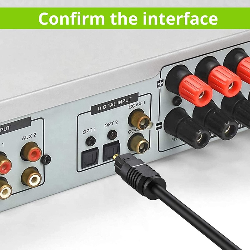 Toslink digitālā optiskā audio kabeļa adapteris 1m/1,5m/2m/3m optiskās šķiedras audio kabelis PVC šķiedras audio vads priekš ps4 xbox series x