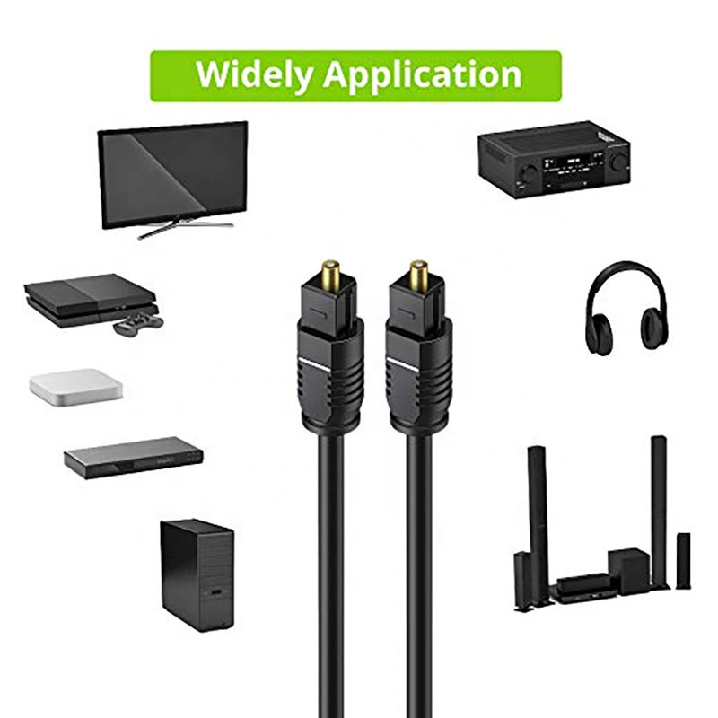 Toslink digitālā optiskā audio kabeļa adapteris 1m/1,5m/2m/3m optiskās šķiedras audio kabelis PVC šķiedras audio vads priekš ps4 xbox series x